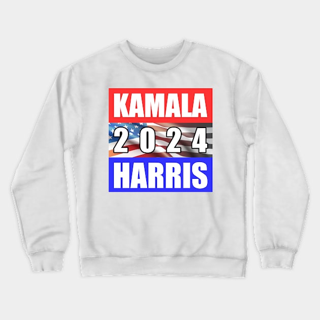 Kamala Harris for President 2024 Crewneck Sweatshirt by CafePretzel